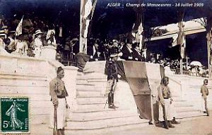 Alger - Revue des Troupes - 14 Juillet 1909